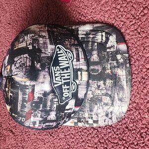 Vans Off the Wall ballcap with adjustable strap and mesh back and side panels